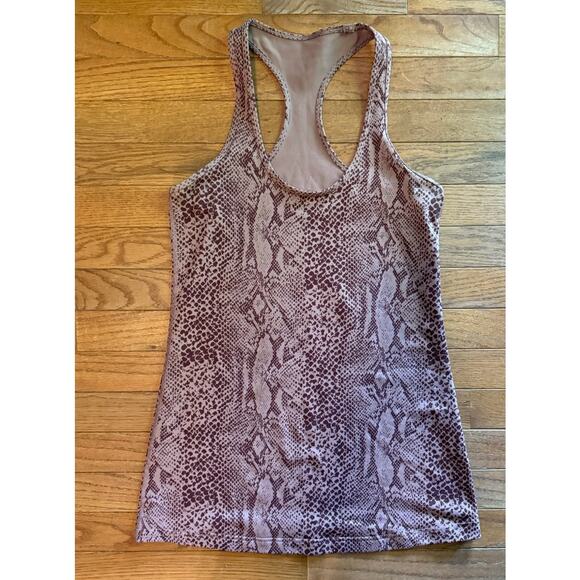 Lululemon Cool Racerback Tank Desert Snack Bark Berry Size 8 - Picture 1 of 10